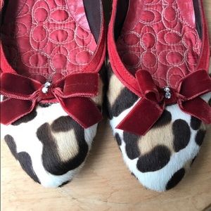 Coach leopard print flats 7